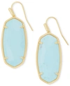 Kendra Scott Faceted Illusion Stone Drop Earrings In Light Blue