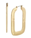 Robert Lee Morris Soho Geometric Hoop Earrings In Gold-tone