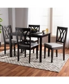 Furniture Minette 5pc Dining Set In Grey