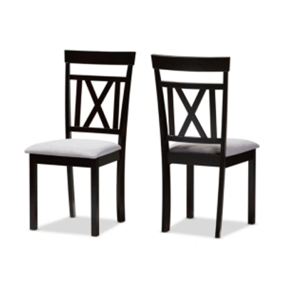 Furniture Set Of 2 Rosie Dining Chair In Grey