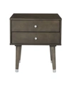 OFFICE STAR CUPERTINO SIDE TABLE WITH 2 DRAWERS