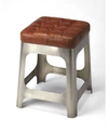 BUTLER SPECIALTY BUTLER GERALD LEATHER CENTRE STOOL