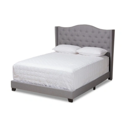 Furniture Alesha King Bed In Grey