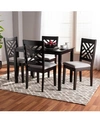 Furniture Caron 5pc Dining Set In Grey