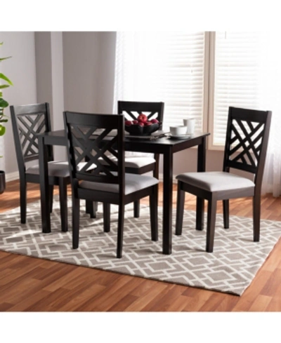 Furniture Caron 5pc Dining Set In Grey