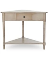 Safavieh Alima Corner Table In Vintage Grey