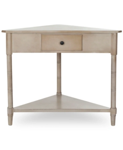 Safavieh Alima Corner Table In Vintage Grey