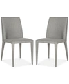 Safavieh Erin Set Of 2 Dining Chairs In Grey
