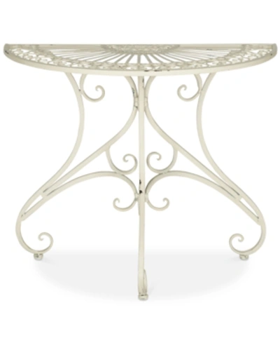 Safavieh Emilee Outdoor End Table In White