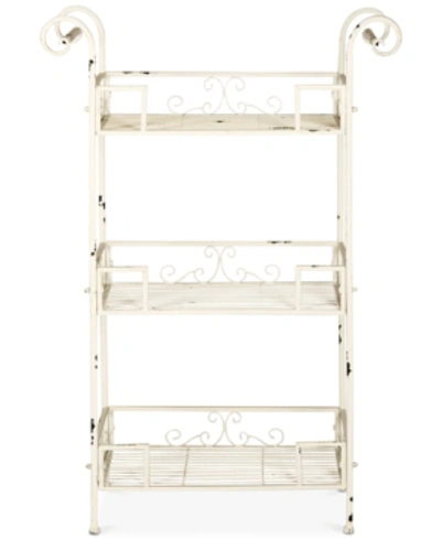 Safavieh Noreen Outdoor 3 Tier Shelf In White