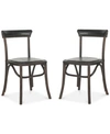 Safavieh Leaton Set Of 2 Dining Chairs In Antique Black