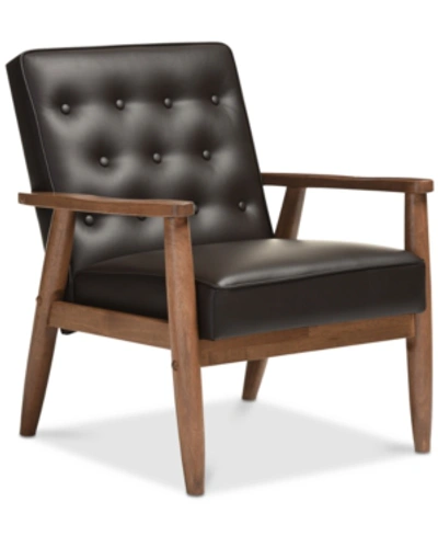 Furniture Sorrento Lounge Chair In Brown