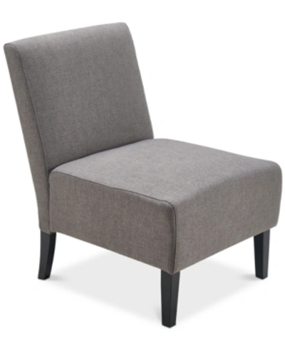 Serta Palisades Slipper Chair In Gray