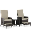 Serta Laguna 5-pc. Outdoor Recreational Set In Brown
