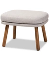 Furniture Linne Ottoman In Greyish Beige
