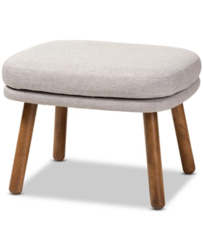 Furniture Linne Ottoman In Greyish Beige