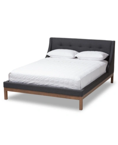 Furniture Louvain Full Bed In Dark Grey