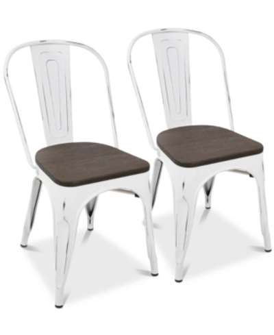 Lumisource Oregon Dining Chair, Set Of 2 In Brown