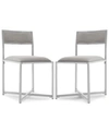 Safavieh Kasane Side Chair (set Of 2) In Grey