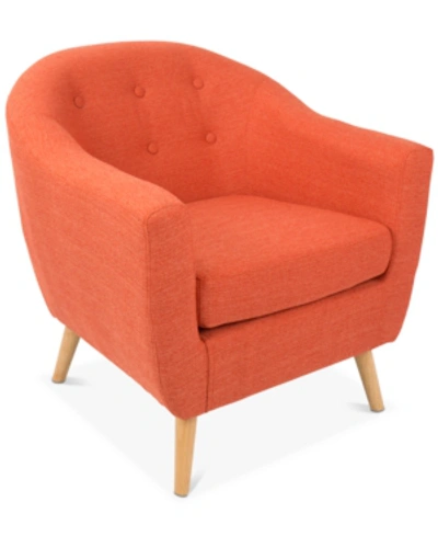 Lumisource Rockwell Accent Chair In Orange