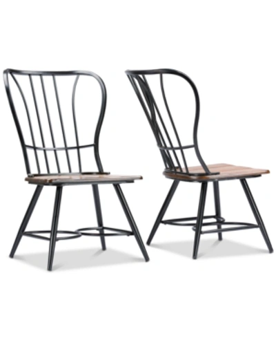 Furniture Tauria Dining Chair (set Of 2) In Black