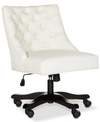 Safavieh Soho Tufted Swivel Desk Chair In White