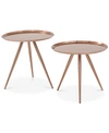 OFFICE STAR IVIE SIDE TABLES, SET OF 2