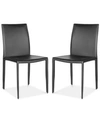 Safavieh Nolyn Set Of 2 Dining Chairs In Black