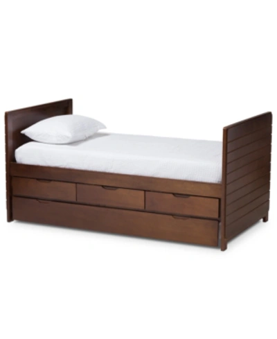 Furniture Linna Daybed In Walnut Brown