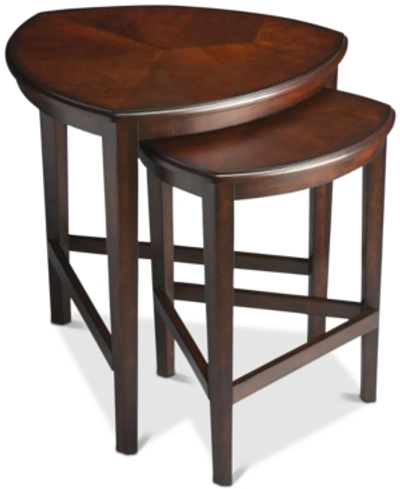 Butler Finnegan 2-pc. Nesting Table In Medium Brown