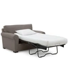 Furniture Astra 59" Roll Arm Fabric Chair Bed, Created For Macy's In Dawson Brindle Brown