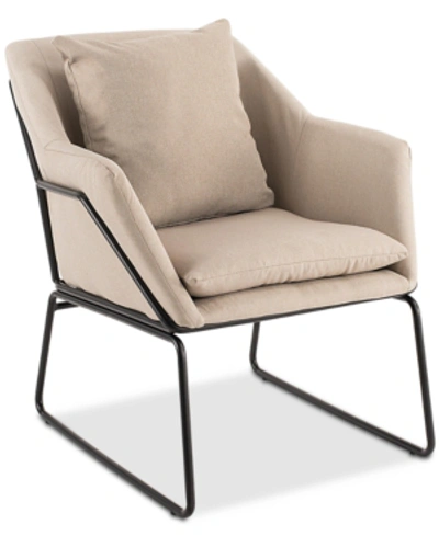 Elle Decor Odile Accent Chair In Beige