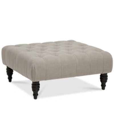 Furniture Abigail Ottoman In Beige