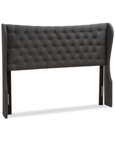 Furniture Cadence Queen Headboard In Dark Grey