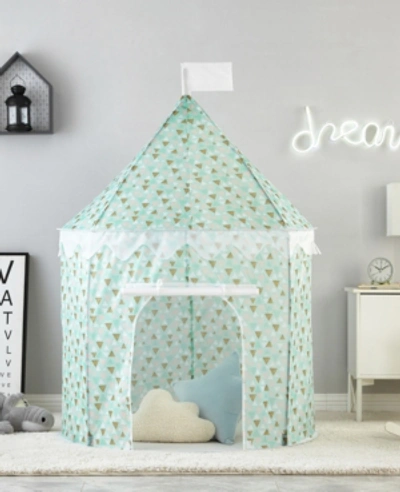 Furniture Heritage Club Circular Kids Play Tent In Blue Triangle