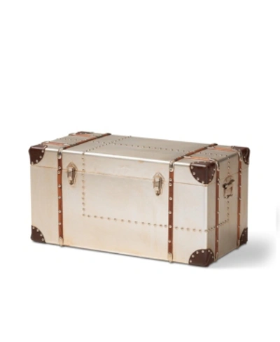 Furniture Bechet Trunk In Silver