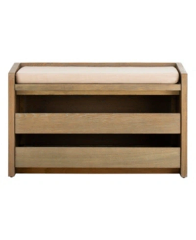 Safavieh Percy Storage Bench In Rustic Oak