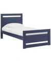 Inspire Q Glover Rectangular Cut Out Panel Bed In Blue
