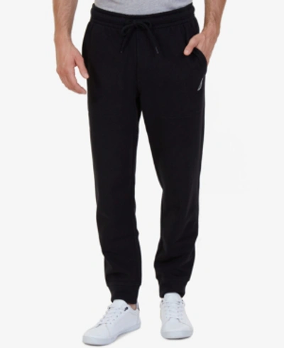 Nautica Mens Super Soft Fleece Full Zip Hoodie Sweatshirt Jogger Pants In Black