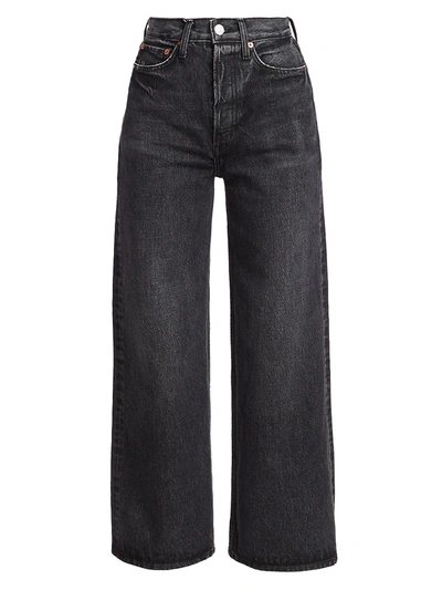 Re/done Women's 60s Extreme Wide-leg Jeans In Shadow Wash