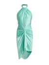 ALEXANDRE VAUTHIER TWISTED WRAP HALTER MINI DRESS,400013419650