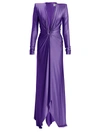 ALEXANDRE VAUTHIER DEEP V TWISTED FRONT GOWN,400013419689