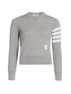 Thom Browne Crewneck Sweatshirt In Light Grey