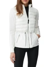 Mackage Joyce Peplum Down Puffer Jacket In Off White