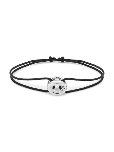 Le Gramme Interlaced Bracelet 3g Silver 925 Slick Polished In Black