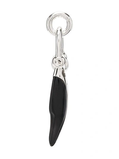 Parts Of Four Bear Tooth Replica Keychain In Black