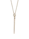 Parts Of Four Spike Chain Necklace In Silver