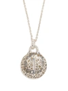 Parts Of Four Disk Diamond Necklace In Silver