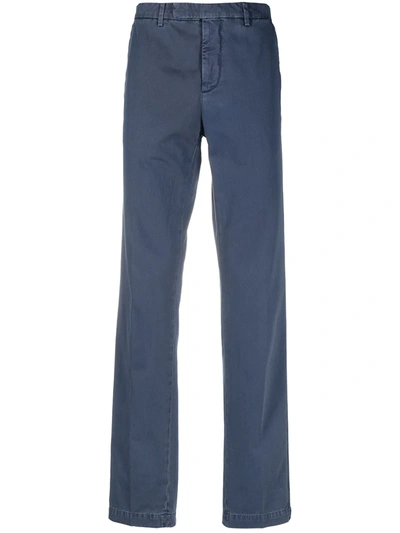 Missoni Mid-rise Straight-leg Trousers In Blue