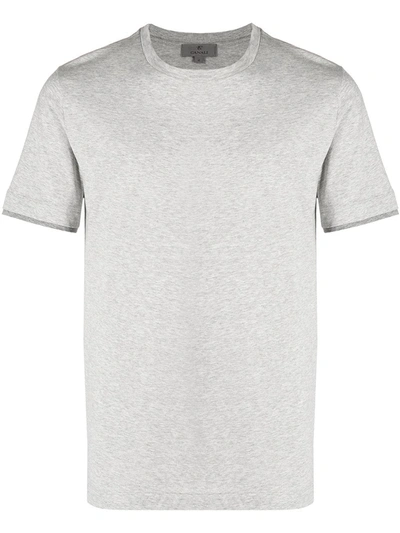 Canali Cotton T-shirt In Grey